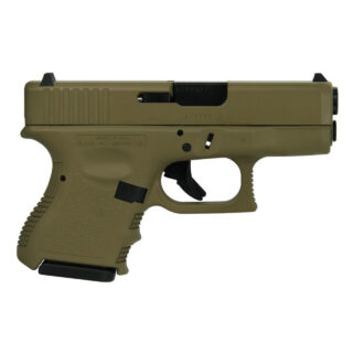 Glock 26 Gen 3 Custom "FDE", 9mm, 3.43" Barrel, 10rd