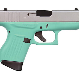 Glock G43X 9mm, 3.41" Barrel, Fixed Sights, Robin Egg Blue, 10rd