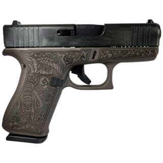 Glock 43x Custom "Vortex Bronze Elephant Engraved" 9mm, 3.41" Barrel, 10rd