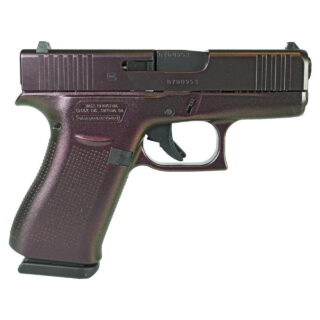 Glock 43x Custom "Mandala w/ Purple Pearl" 9mm, 3.41" Barrel, 10rd