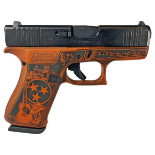 Glock 43x Custom "Distressed Tennessee Orange" 9mm, 3.41" Barrel, 10rd