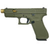 Glock 45 Gen 5 Custom 9mm, 4.6" Gold Barrel, OD Green, 17rd - Image 2