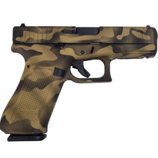 Glock 45 Gen 5 9mm, 4" Barrel, Sandstorm Camo Cerakote, 17rd