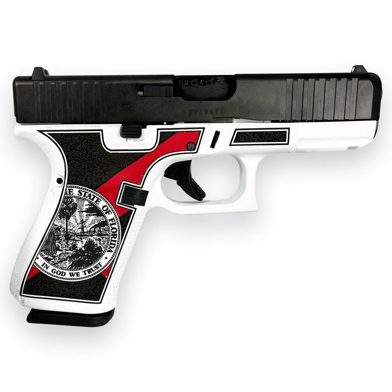 Glock G19 Gen 5 Custom "Florida White" 9mm, 4.02" Barrel, 15rd