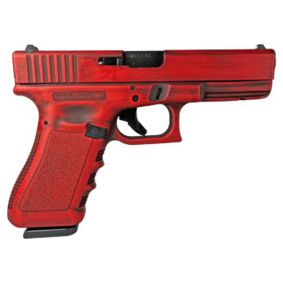 Glock 17 Gen 3 Custom "Destressed Red" 9mm, 4.49" Barrel, 17rd