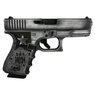 Glock 19 Gen 3 Custom "Texas Silver" 9mm, 4" Barrel, 15rd