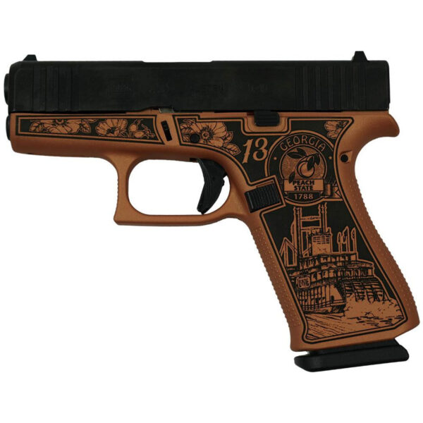 Glock 43x Custom "Georgia Clay" 9mm, 3.41" Barrel, 10rd - Image 2