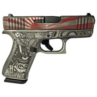 Glock 43x Custom "Rising Sun Bushido Battle Worn" 9mm, 3.41" Barrel, 10rd