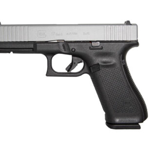 Glock 17 Gen5 AUS 9mm, 4.49" Barrel, Fixed Sights, Silver Titanium/Black, 17rd