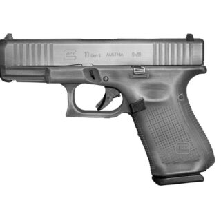 Glock 19 Gen5 AUS 9mm, 4" Barrel, Fixed Sights, Battleworn Gray, 15rd