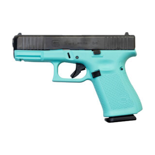 Glock 19 Gen5 AUS 9mm, 4" Barrel, Fixed Sights, Robin Egg Blue, 15rd