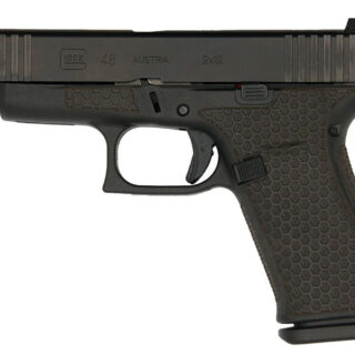Glock 48 9mm, 4.17" Barrel, Fixed Sights, Honeycomb Stipple, Black, 10rd