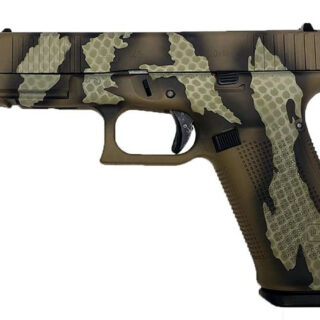 Glock 45 9mm, 4.02" Barrel, Fixed Sights, Riptile Camo, FDE, 17rd