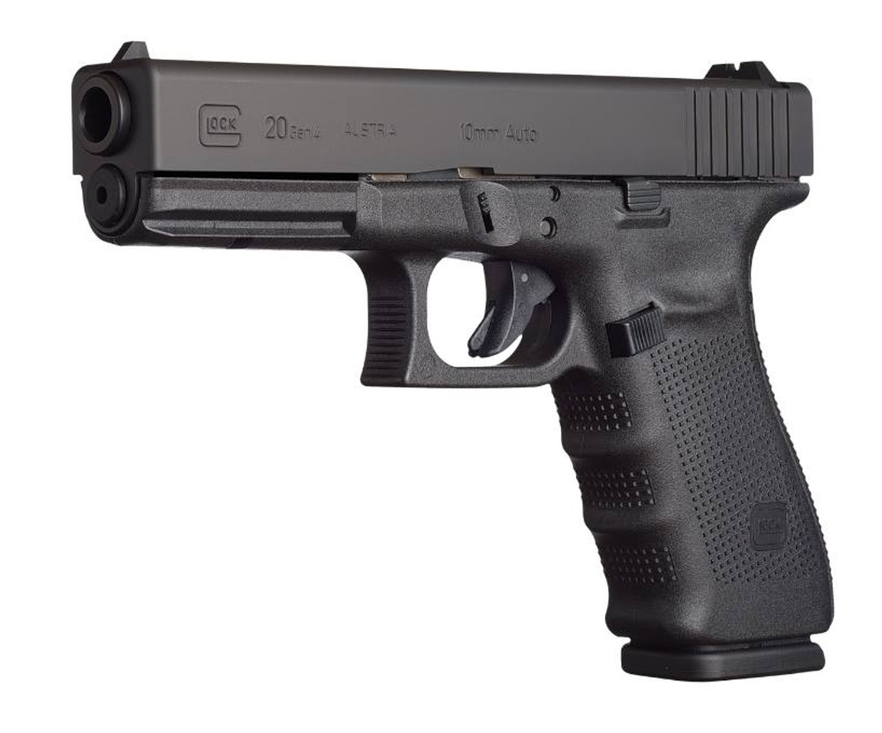 Glock 20 Gen4 USA 10mm, 4.6" Barrel, Fixed Sights, Black, 15rd