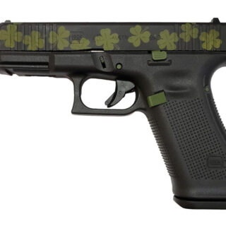 Glock G45 9mm, 4.02" Barrel, Shamrock Slide, Black Frame, 17rd