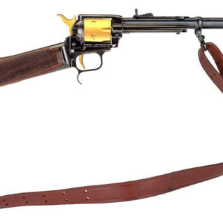 Heritage Rough Rider Rancher Rifle .22 LR, 16" Barrel, Gold Accent, Walnut Stock, Sling, 6rd