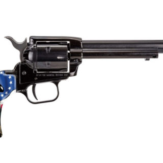 Heritage Rough Rider 22 LR, 6.5" Barrel, Custom Red/White/Blue Skeleton Grips, 6rd