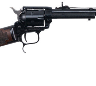 Heritage Rancher 22 LR, 16" Blued Barrel, Tombstone Scene Wood Stock, 6rd