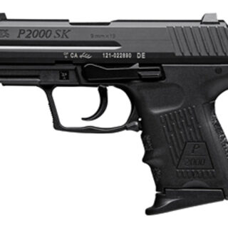 HK P2000SK V2 LEM 9mm, 3.26" Barrel, Night Sights, Black, 10rd
