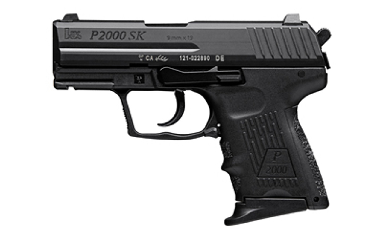 HK P2000SK V2 LEM 9mm, 3.26" Barrel, Night Sights, Black, 10rd