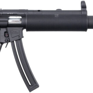 HK MP5 22 LR, 16.1" Barrel, Telescoping Stock, Faux Suppressor, Black, 25rd