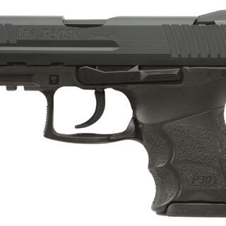 HK P30SK V3 9mm, 3.27" Barrel, Night Sights, Decocker, Black, 10rd/13rd