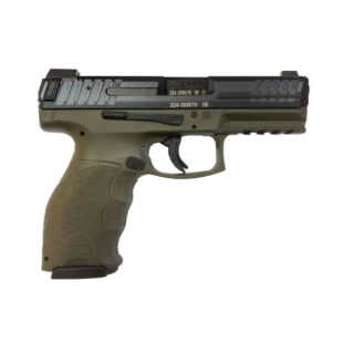 H&K VP9B, 9mm, 4.09" Barrel, Green Frame, Black Slide, Night Sights, 17rd