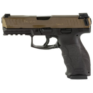 HK VP9 9mm, 4.09" Barrel, Polymer Frame, Midnight Bronze, Night Sights, 17rd