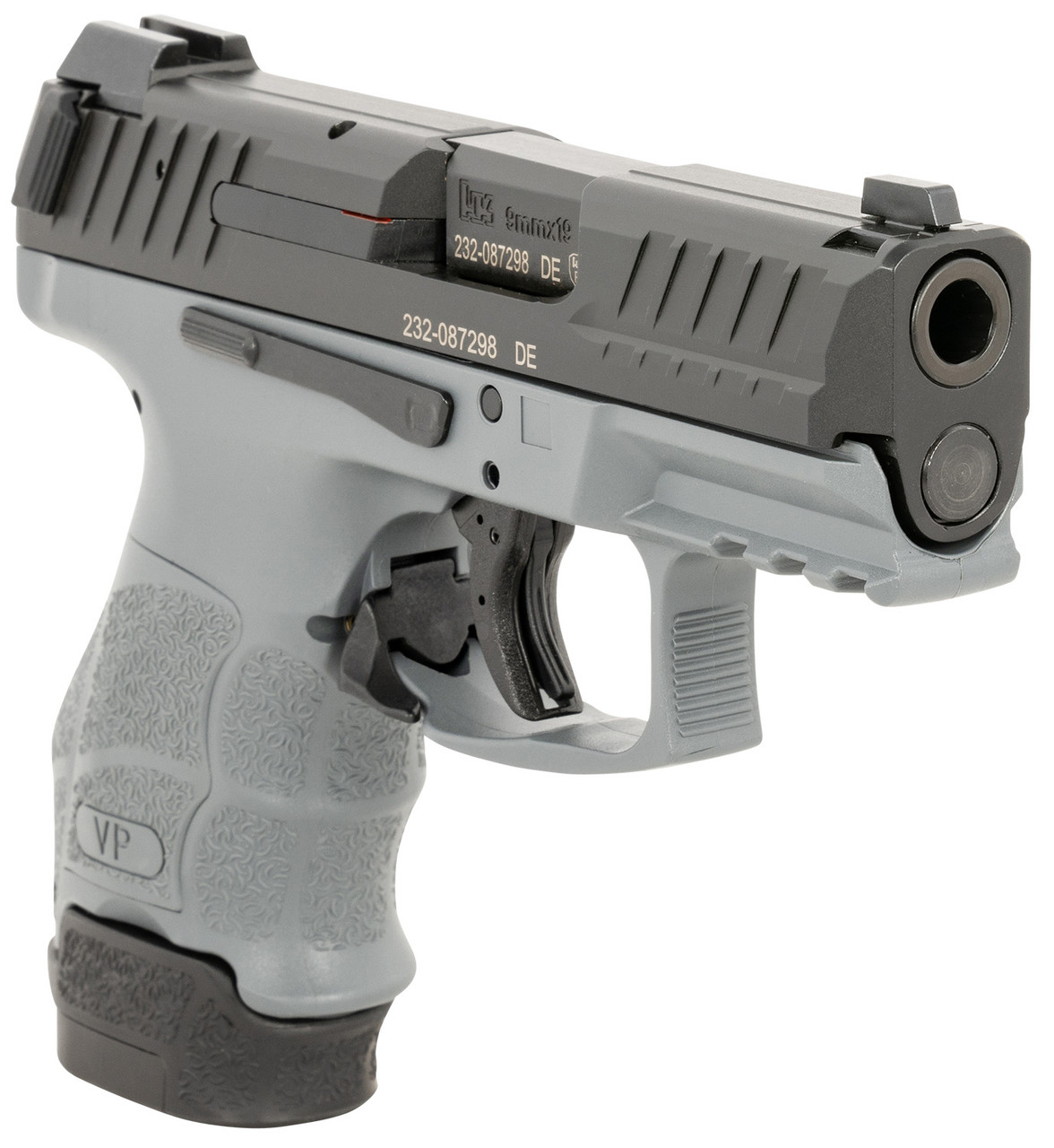 HK VP9SK Subcompact 9mm, 3.39", Gray Frame Picatinny Rail, Ambidextrous, 15rd - Image 3