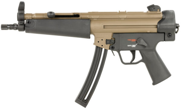 HK MP5, .22 LR, 8.50" Barrel, FDE Receiver, No Stock (Sling Mount), 25rd - Image 2