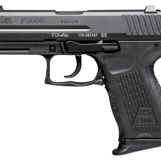 HK P2000 V2 LEM 9mm, 3.6" Barrel, Night Sights, Black, 10rd