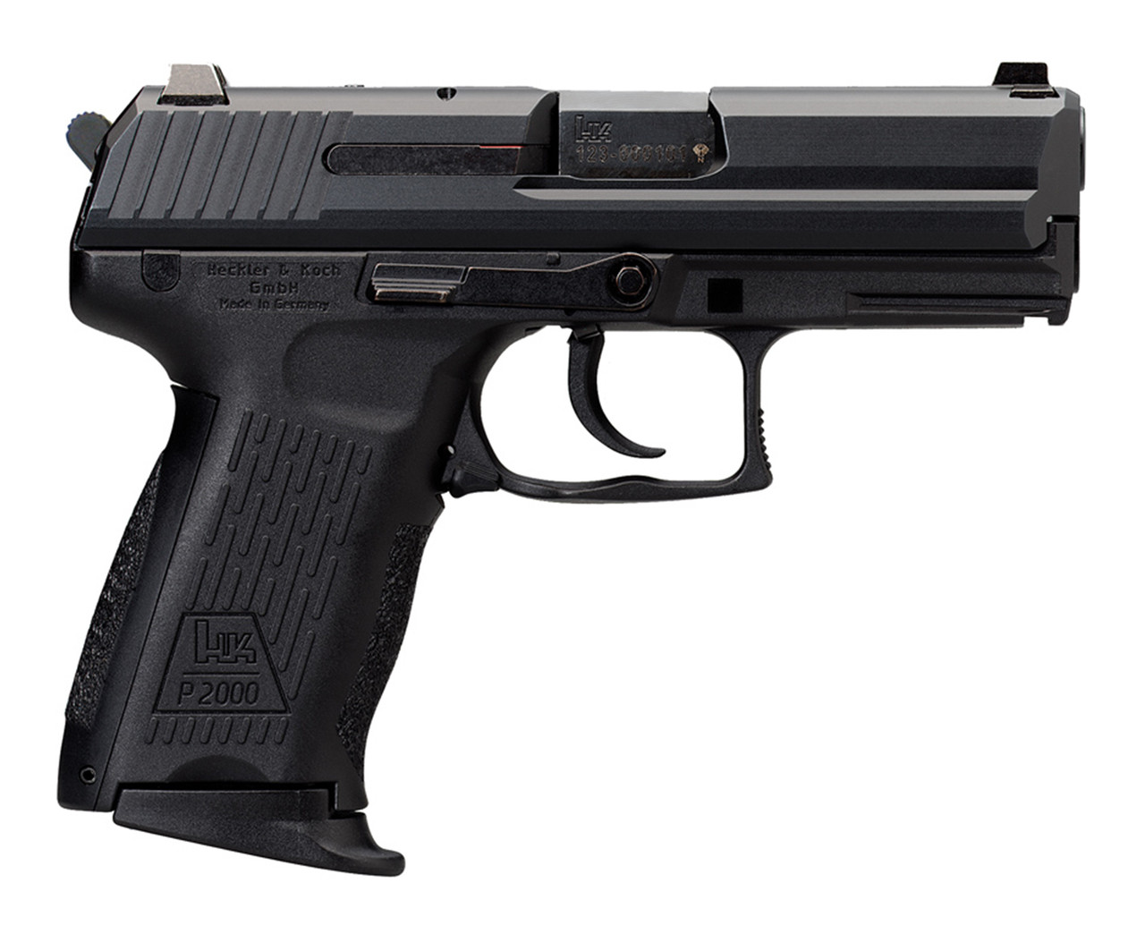 HK P2000 V3 Compact 9mm, 3.66" Barrel, Decocker, Adj. 3-Dot Sights, Black, 10rd - Image 2