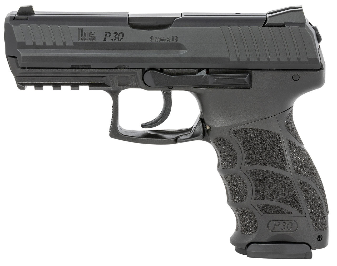HK P30 V1 Light LEM 9mm, 3.85" Barrel, Fixed Sights, NTS, Black, 17rd