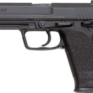 HK USP45 V1 .45 ACP, 4.41" Barrel, Safety/Decocker, Fixed Sights, Black, 10rd