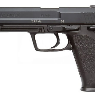 HK USP45, Expert V1 .45 ACP, 5.19" Barrel, 3-Dot Sights, Decocker, Black, 12rd