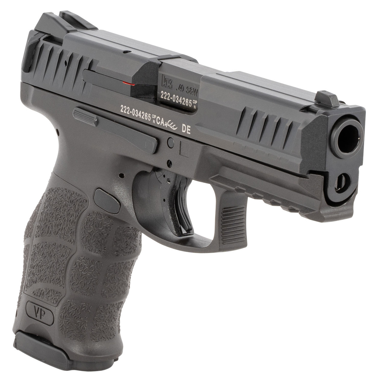 HK VP40 .40 S&W, 4" Barrel, Contrast Sights, Push Button Safety, Black, 2x 13rd - Image 3