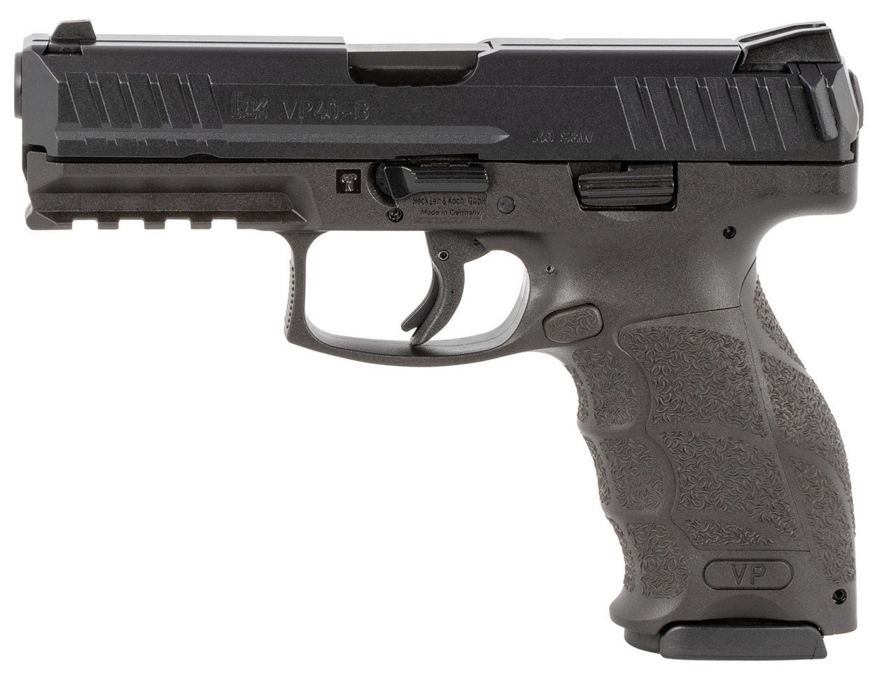 HK VP40 .40 S&W, 4" Barrel, Contrast Sights, Push Button Safety, Black, 2x 13rd