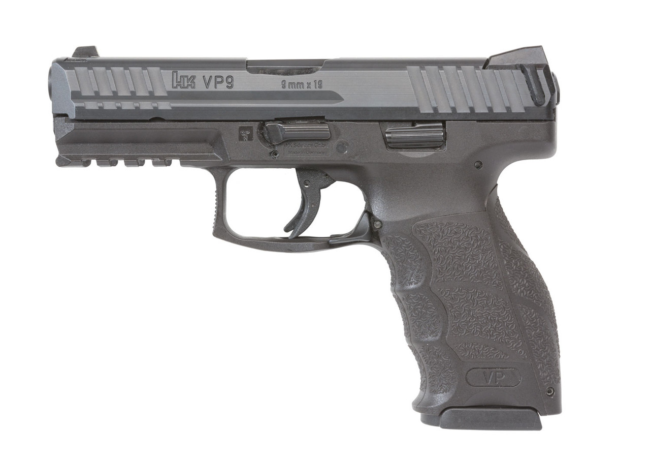HK VP9 Standard 9mm, 4" Barrel, Black, 2x17rd Mags