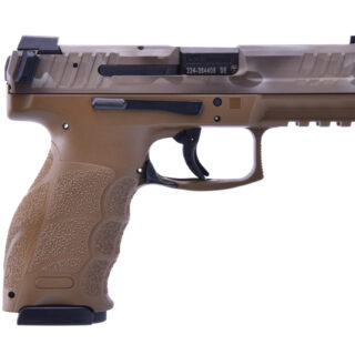 HK VP9 9mm, 4.1" Barrel, Luminous Front Sight, FDE/Camo, 17rd
