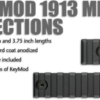 Midwest Industries KeyMod 1913 MIL SPEC Rail Section 3.75" Black