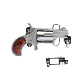 NAA Mini Revolver .22 Mag, 1 1/8" Barrel, Skeleton Buckle, Stainless, 5rd