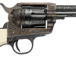 Pietta 1873 Del Rio Deluxe .45 LC, 4.75'' Barrel, Engraved frame/Barrel, White Grip, 6rd