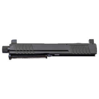 Polymer80 PFC9/ PF940C Slide Assembly, Optic Cut, 4.5" Threaded Barrel, Night Sights, Black