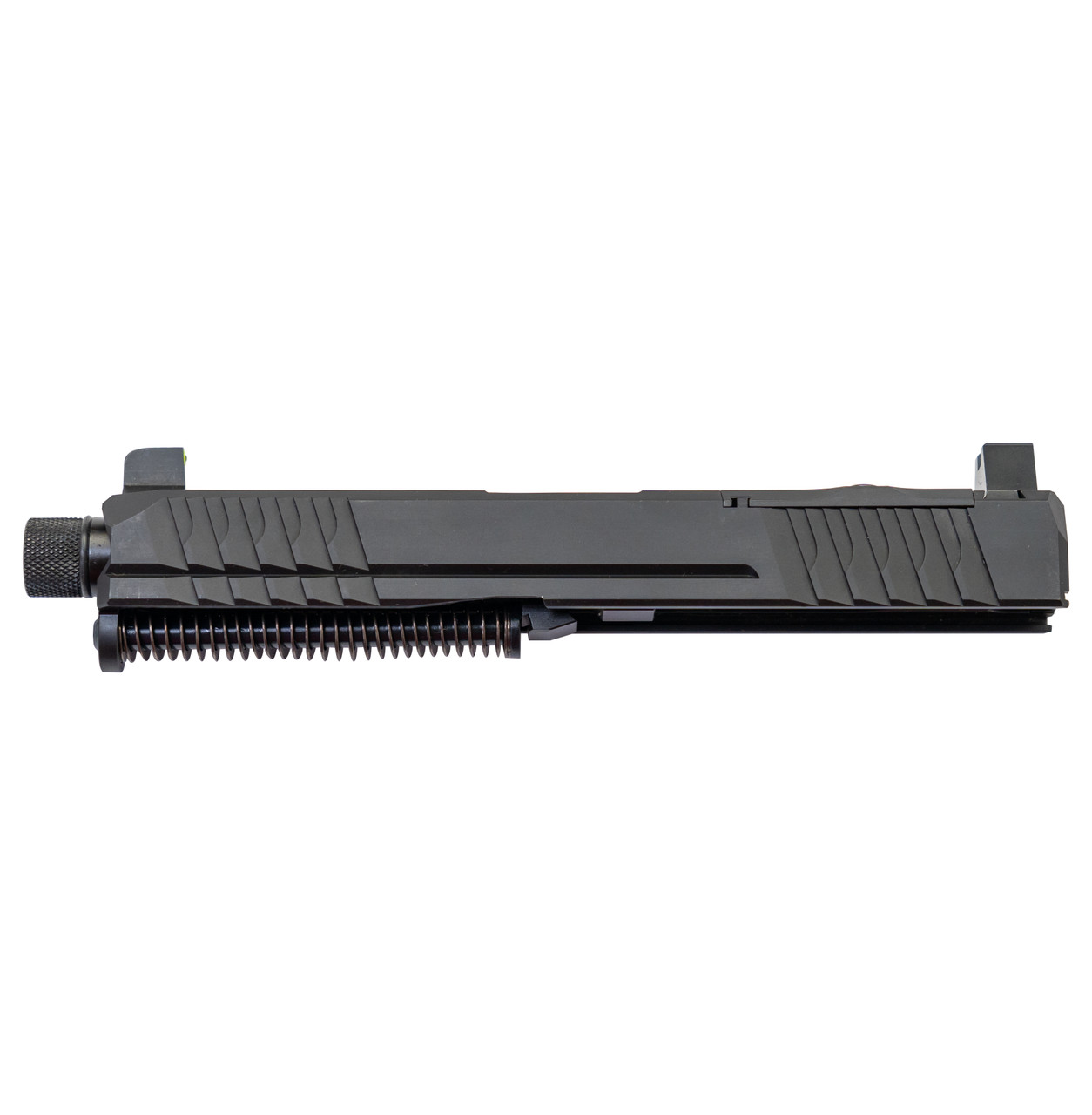 Polymer80 PFC9/ PF940C Slide Assembly, Optic Cut, 4.5" Threaded Barrel, Night Sights, Black