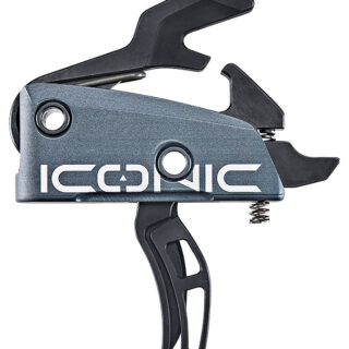 Rise Armament Iconic Two-Stage Curved Trigger, Graphite, 2 lbs Draw Weight
