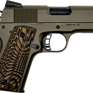 Armscor M1911-A1 Rock Officer .45 Auto, 3.5" Barrel, G10 Grips, Patriot Brown, 8rd