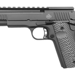 Rock Island XT 22 Magnum Pro-Match, Full Size, 22 WMR, 5" Barrel, Alloy Frame, Black Parkerized Finish, G10 Grips, Tactical Rail Optic Mount, 14Rd Mag