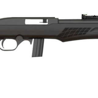 Rossi, RS22 22 LR, 18" Threaded Barrel, Black Color, Synthetic Stock, Adjustable Fiber Optic Sights, 10Rd