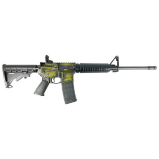 Ruger AR-556 5.56/.223, 16" Barrel, M4 Furniture, Bazooka Green Distressed, 30rd