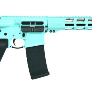 Ruger AR-556 .223/5.56, 18" Barrel, M-LOK Rail, MOE SL Collapsible Stock, Magpul MOE Grip, Turquoise, 30rd